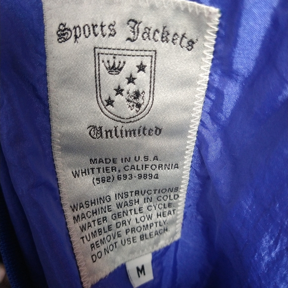 Royal blue pullover sports jacket windbreaker - Picture 4 of 4